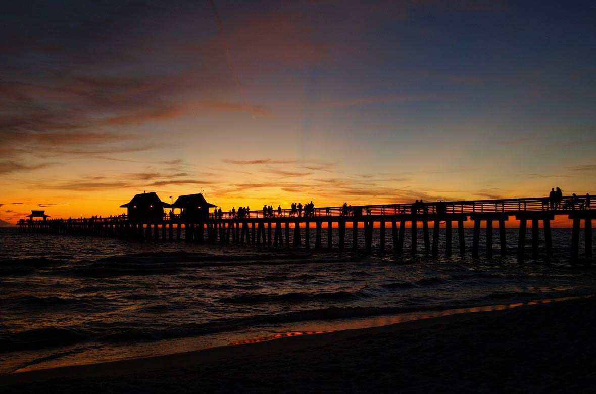 The Naples Pier at Sunset | Stroke Recovery Foundation